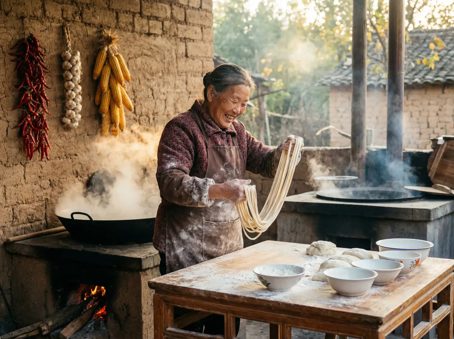 农家大嫂手擀面 - 蜜芽跳转接口点击进入 乡村美食